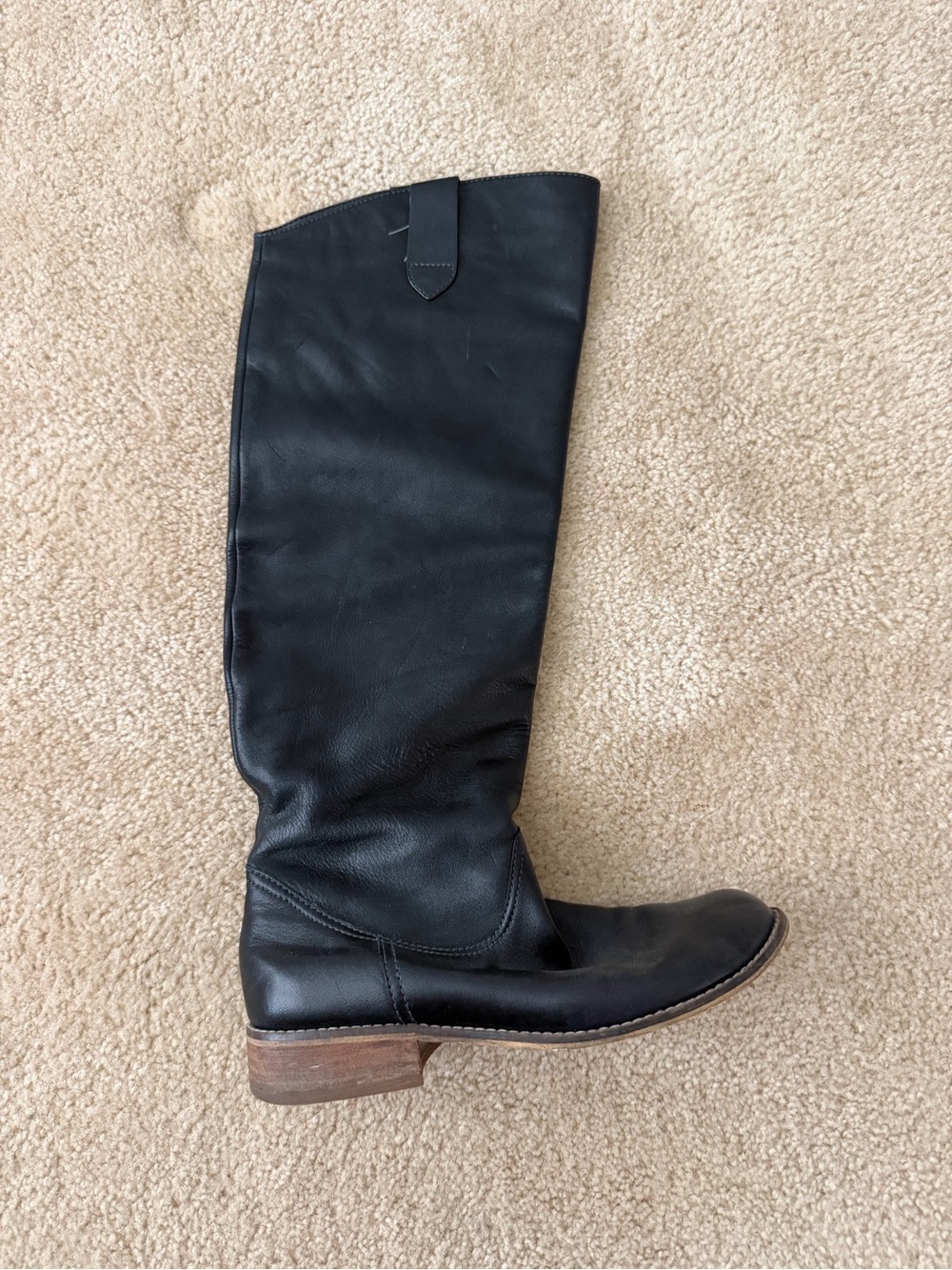 Nordstrom Black Leather Over-the-Knee Riding Boots